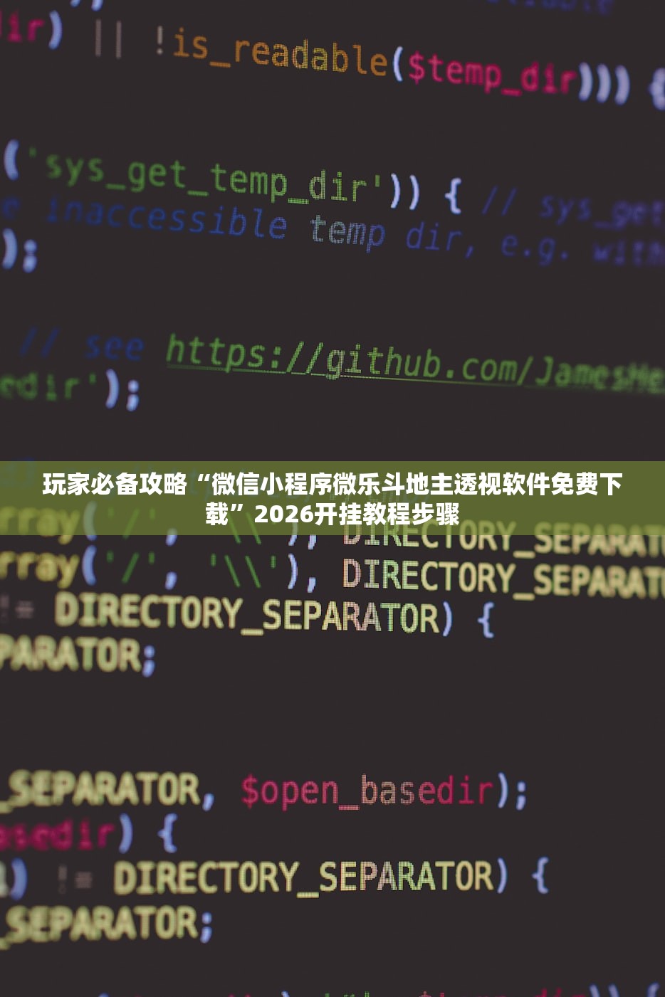 玩家必备攻略“微信小程序微乐斗地主透视软件免费下载”2026开挂教程步骤