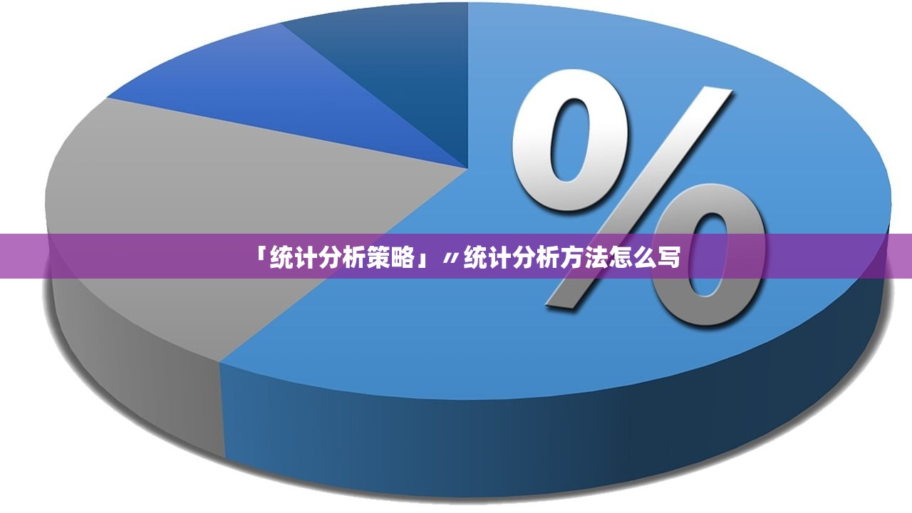 「统计分析策略」〃统计分析方法怎么写