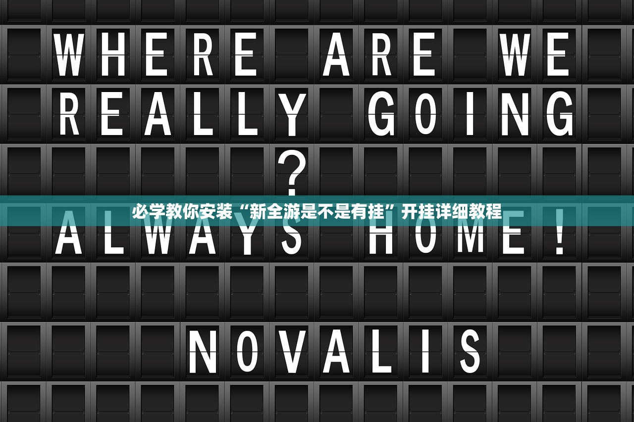 必学教你安装“新全游是不是有挂”开挂详细教程