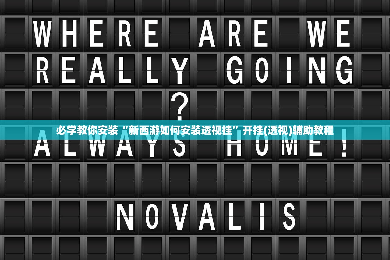 必学教你安装“新西游如何安装透视挂”开挂(透视)辅助教程