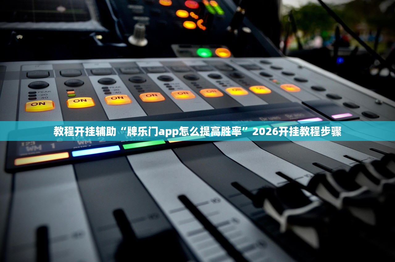 教程开挂辅助“牌乐门app怎么提高胜率”2026开挂教程步骤
