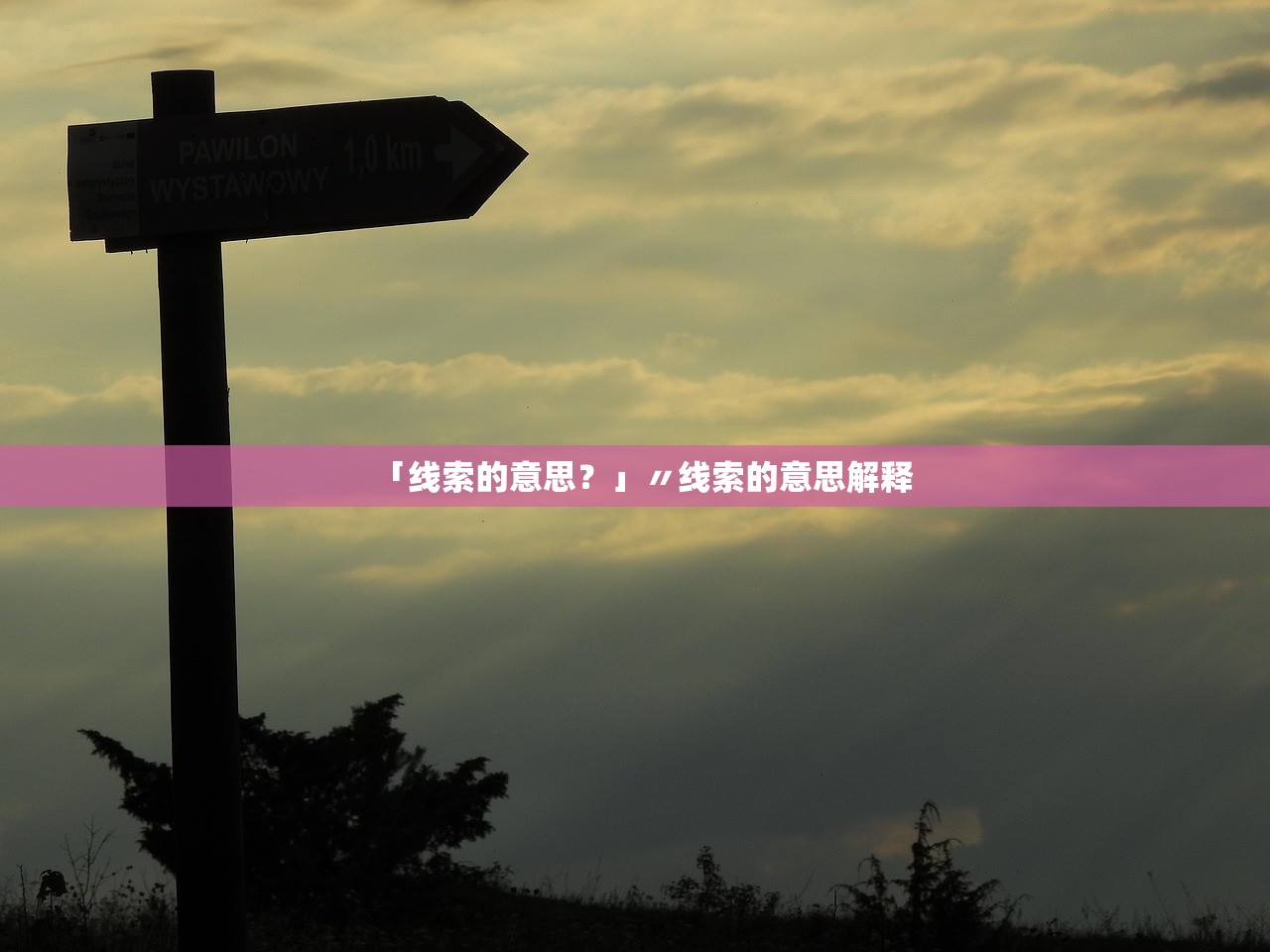 「线索的意思？」〃线索的意思解释