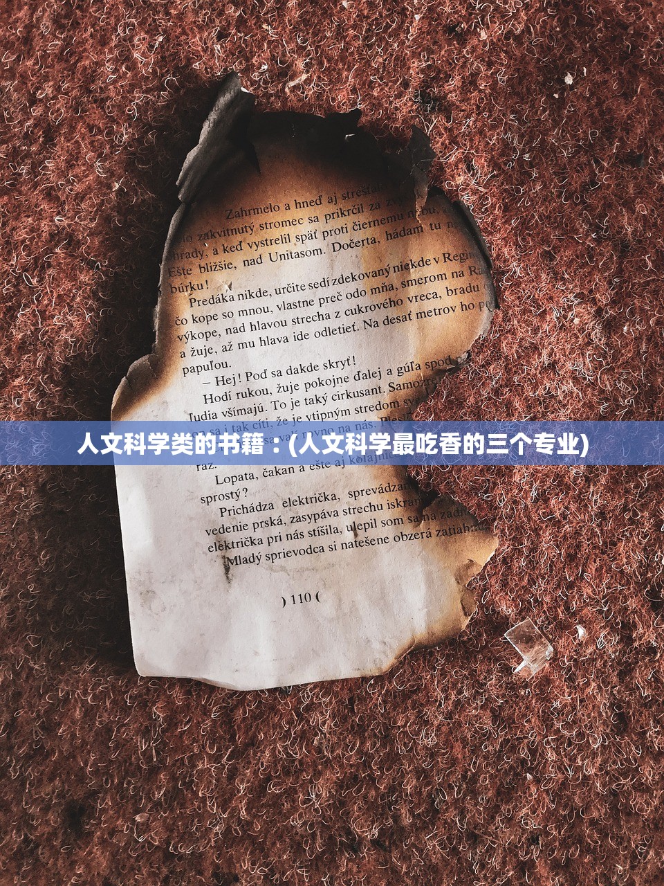 人文科学类的书籍︰(人文科学最吃香的三个专业)