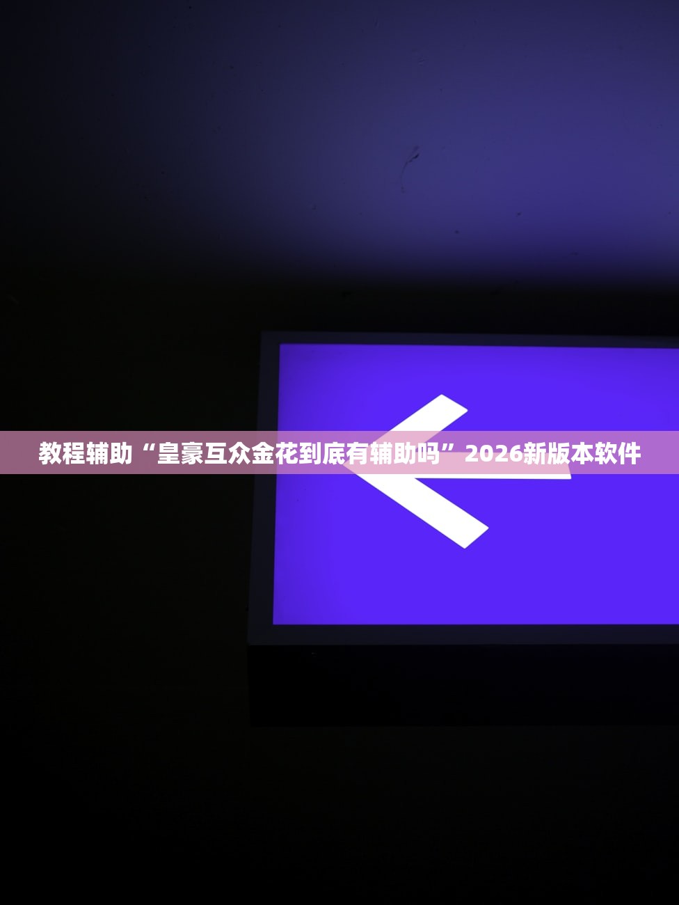 教程辅助“皇豪互众金花到底有辅助吗”2026新版本软件