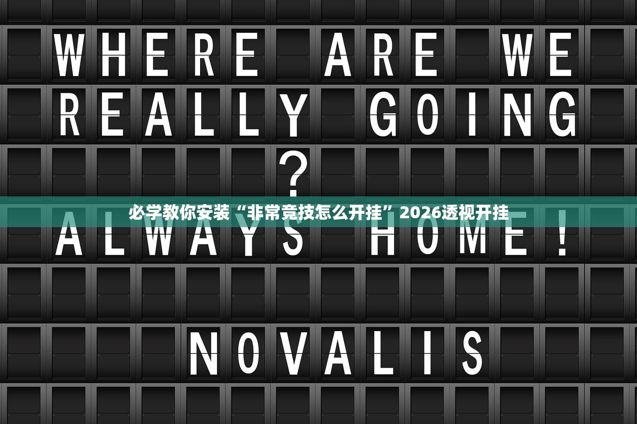 必学教你安装“非常竞技怎么开挂”2026透视开挂