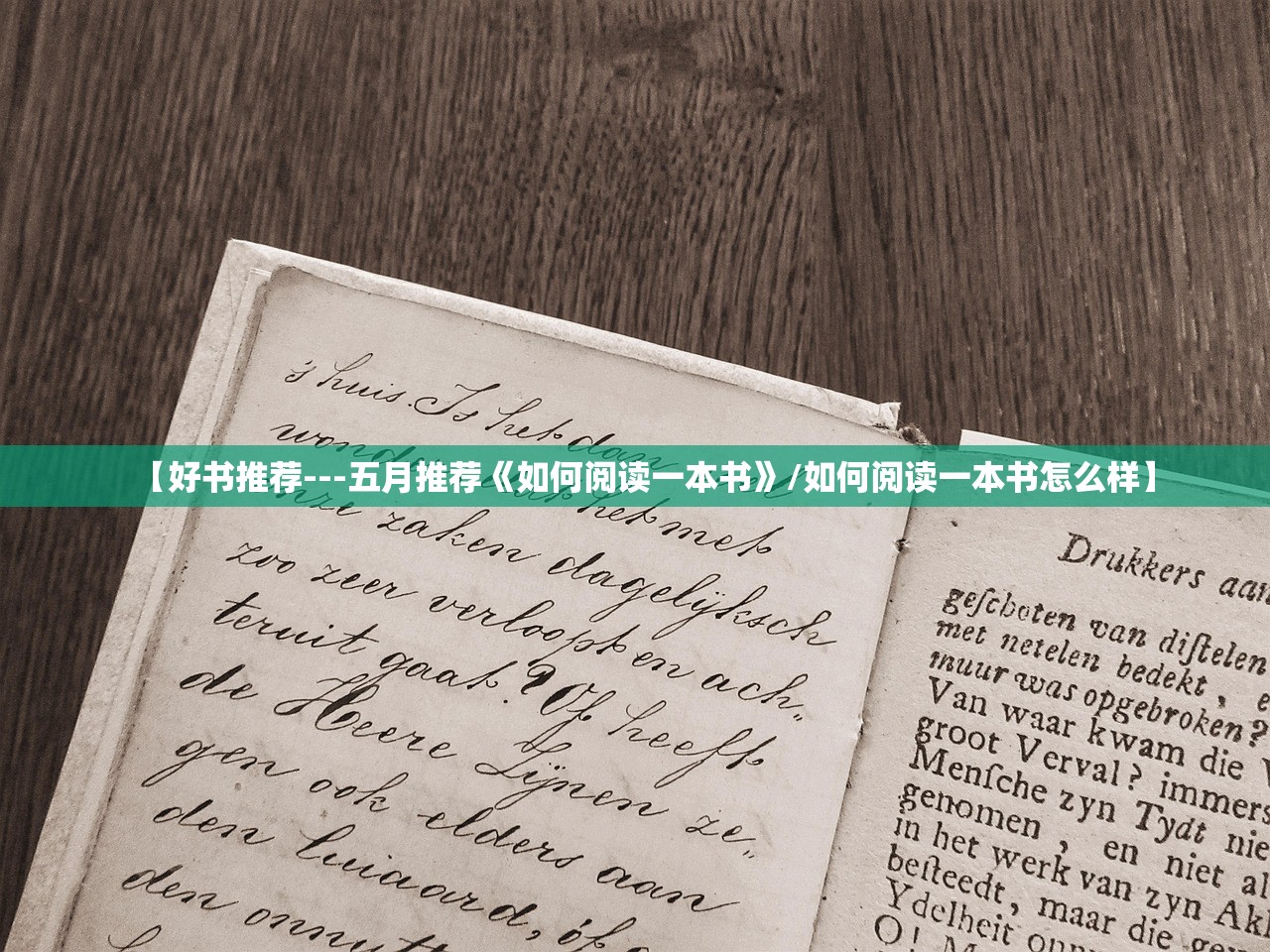 【好书推荐---五月推荐《如何阅读一本书》/如何阅读一本书怎么样】