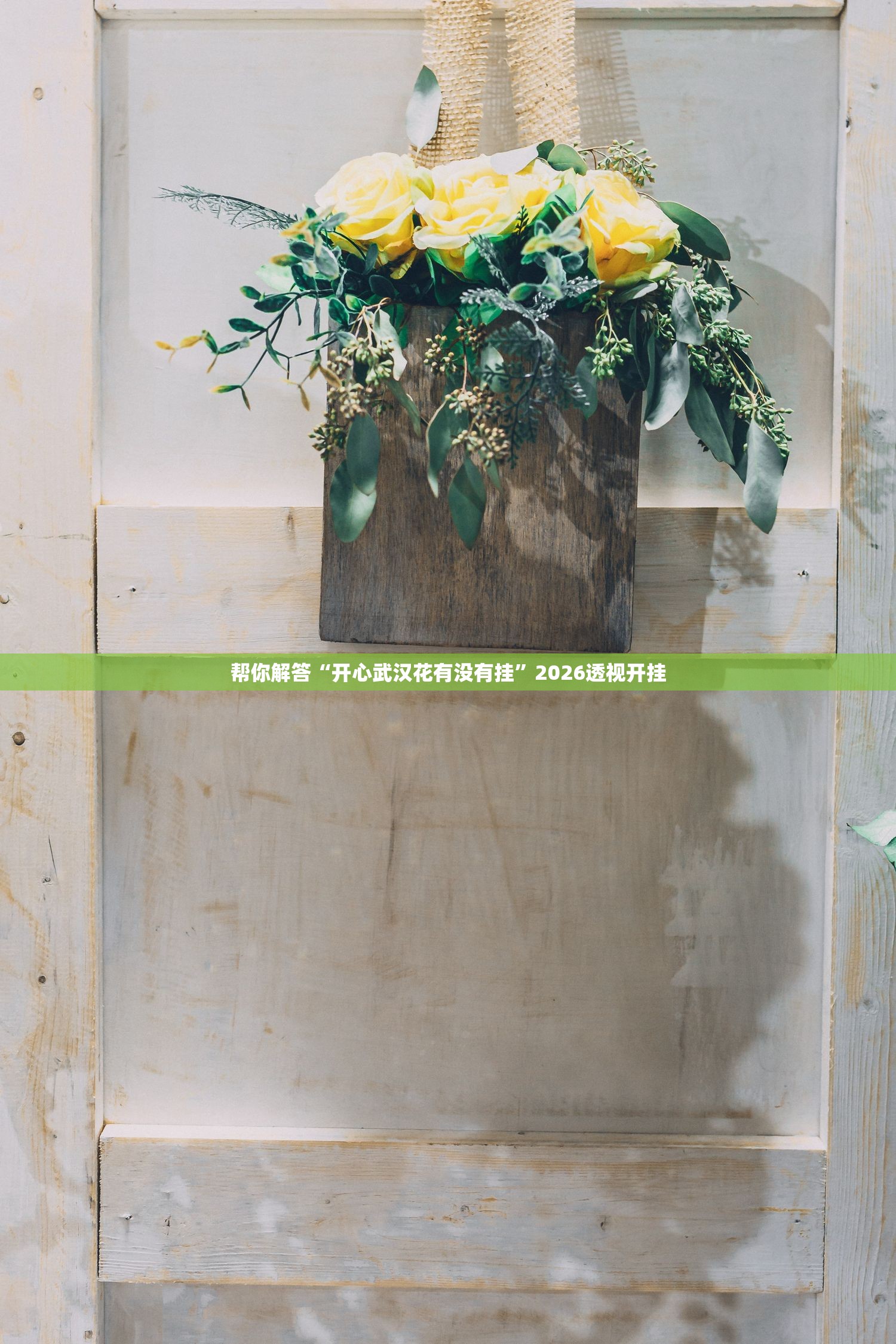 帮你解答“开心武汉花有没有挂	”2026透视开挂