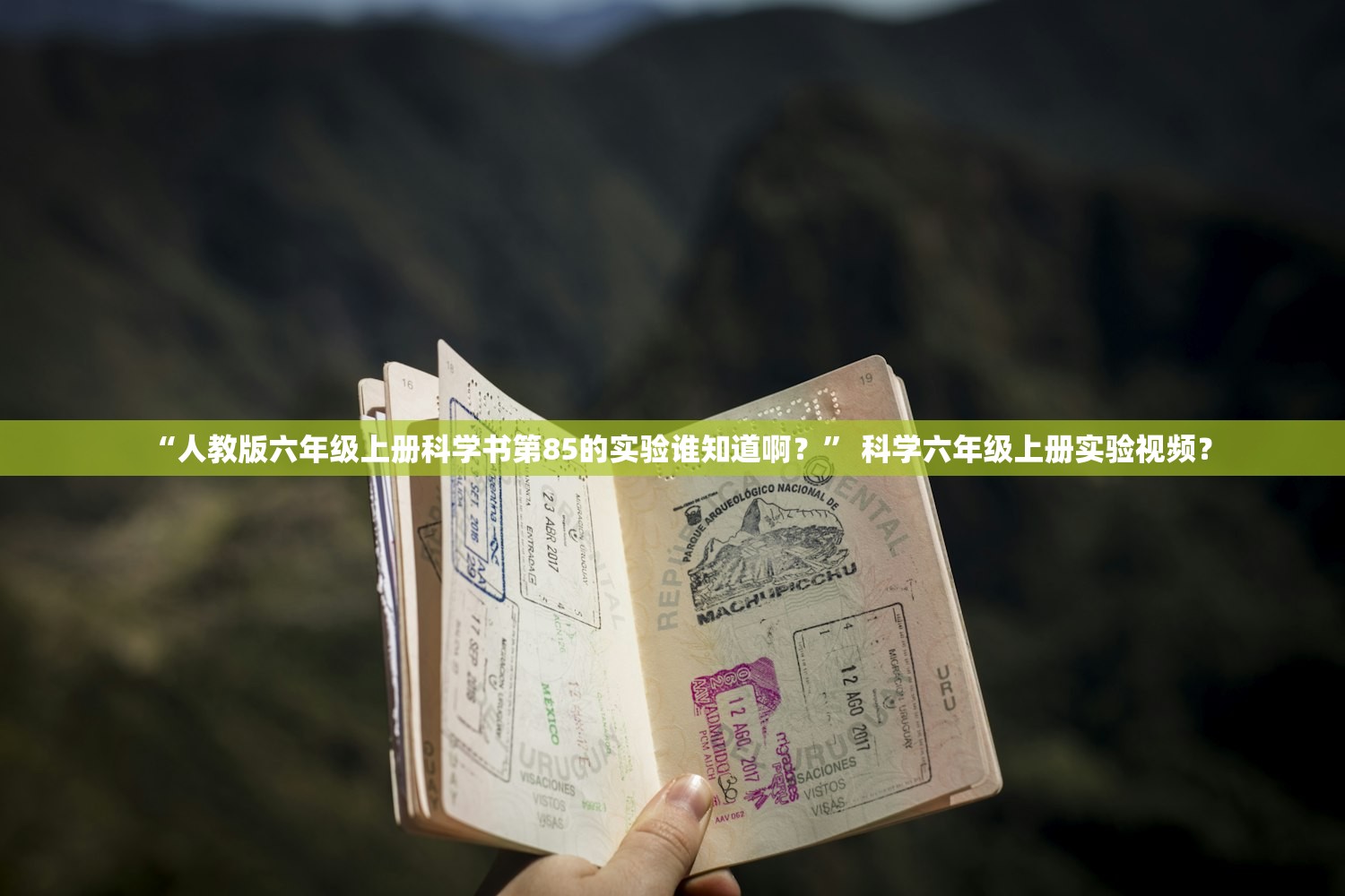 “人教版六年级上册科学书第85的实验谁知道啊？” 科学六年级上册实验视频？