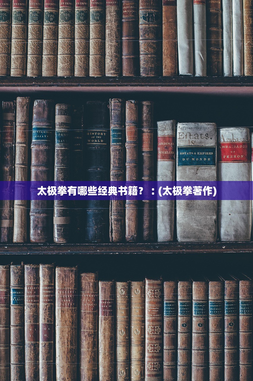 太极拳有哪些经典书籍?︰(太极拳著作) 太极拳有哪些经典书籍?︰(太极拳著作)