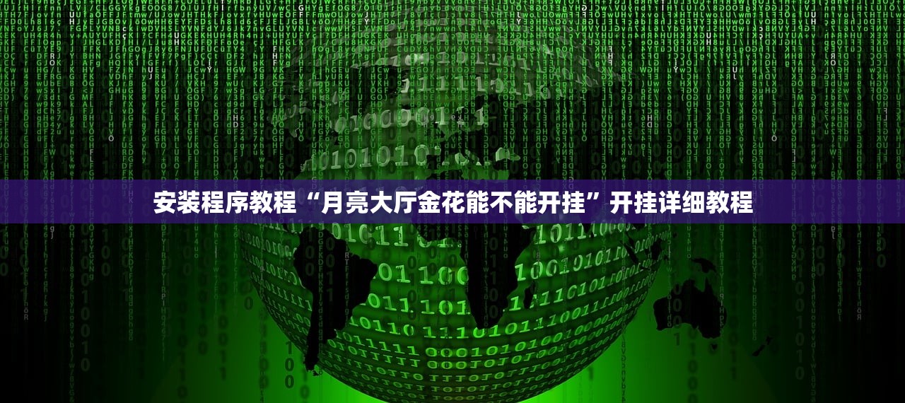 安装程序教程“月亮大厅金花能不能开挂”开挂详细教程