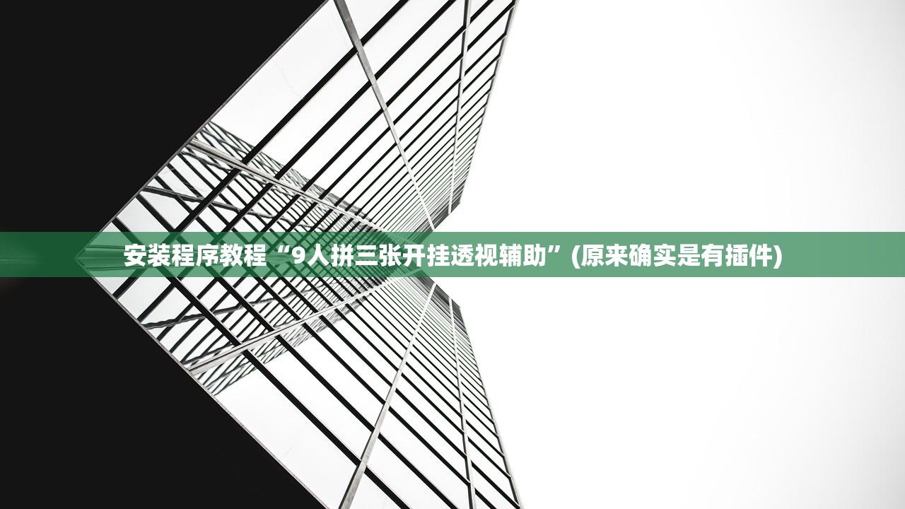 安装程序教程“9人拼三张开挂透视辅助”(原来确实是有插件)