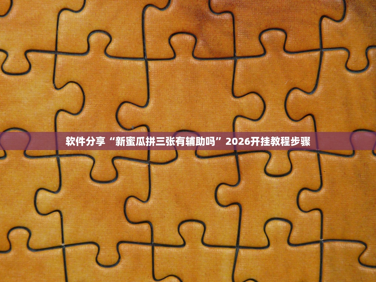 软件分享“新蜜瓜拼三张有辅助吗”2026开挂教程步骤