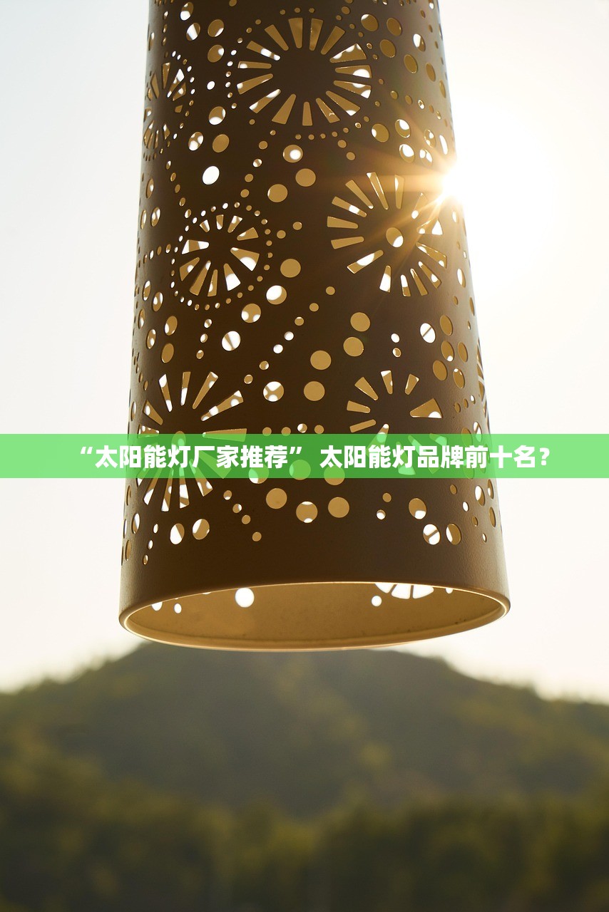 “太阳能灯厂家推荐	” 太阳能灯品牌前十名？