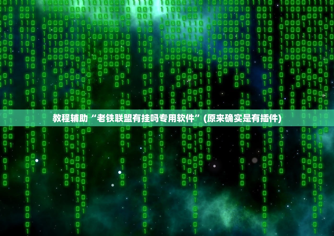 教程辅助“老铁联盟有挂吗专用软件	”(原来确实是有插件)