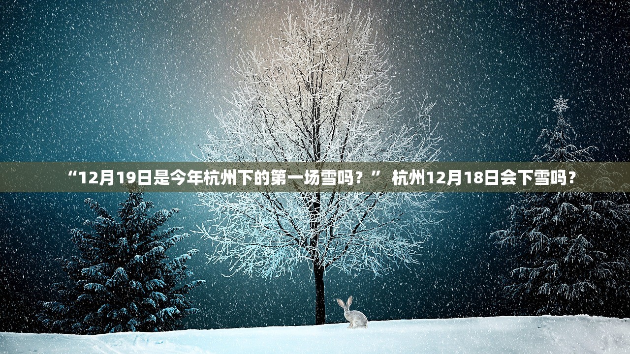 “12月19日是今年杭州下的第一场雪吗？	” 杭州12月18日会下雪吗？
