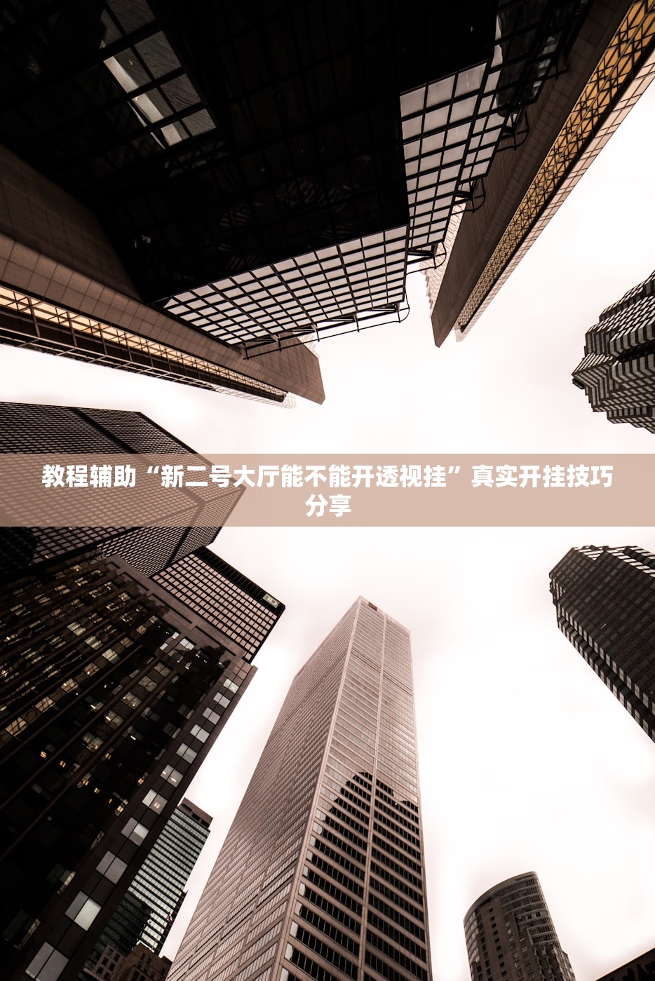 教程辅助“新二号大厅能不能开透视挂”真实开挂技巧分享