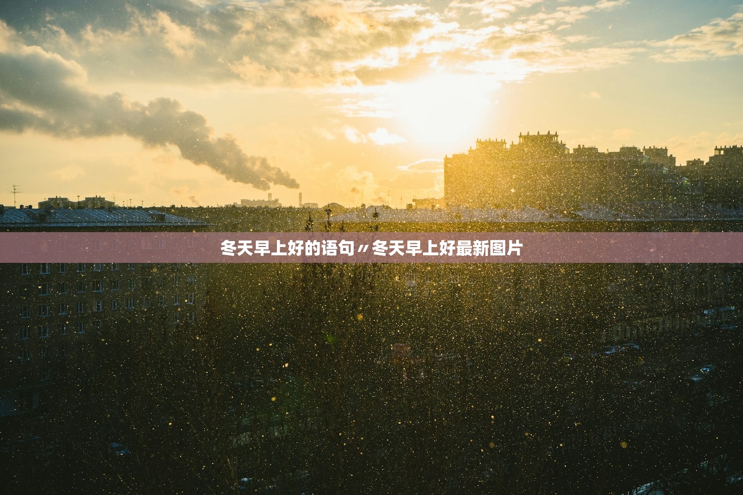 冬天早上好的语句〃冬天早上好最新图片
